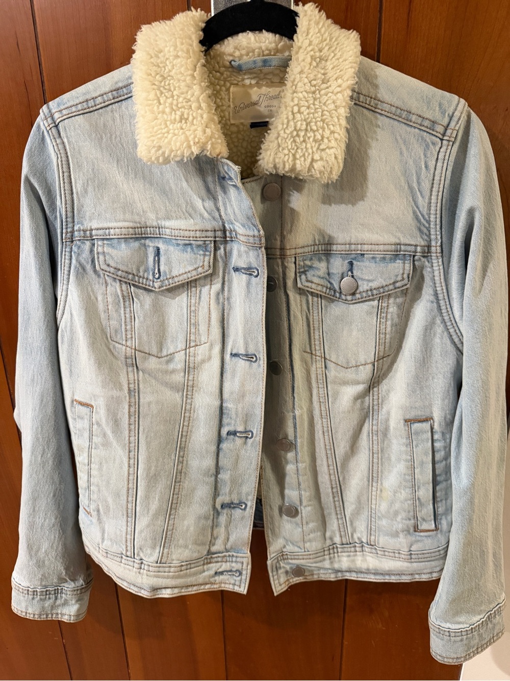 Universal Thread Sherpa Lined Denim Jacket- XS